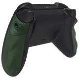 eXtremeRate FLEXOR Rubberized Side Rails Grips Trigger Stop Kit for Xbox Series X/S Controller & Xbox Core Controller - Diamond Textured Deep Pine Green - PX3Q3009