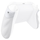 eXtremeRate FLEXOR Rubberized Side Rails Grips Trigger Stop Kit for Xbox Series X/S Controller & Xbox Core Controller - Diamond Textured Frosted White - PX3Q3013