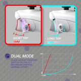 eXtremeRate FLEXOR Rubberized Side Rails Grips Trigger Stop Kit for Xbox Series X/S Controller & Xbox Core Controller - Diamond Textured Frosted White - PX3Q3013