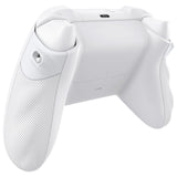 eXtremeRate FLEXOR Rubberized Side Rails Grips Trigger Stop Kit for Xbox Series X/S Controller & Xbox Core Controller - Diamond Textured Frosted White - PX3Q3013