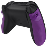 eXtremeRate FLEXOR Rubberized Side Rails Grips Trigger Stop Kit for Xbox Series X/S Controller & Xbox Core Controller - Diamond Textured Mist Purple - PX3Q3011