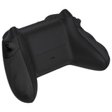 eXtremeRate FLEXOR Rubberized Side Rails Grips Trigger Stop Kit for Xbox Series X/S Controller & Xbox Core Controller - Diamond Textured Shadow Black - PX3Q3014