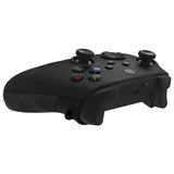 eXtremeRate FLEXOR Rubberized Side Rails Grips Trigger Stop Kit for Xbox Series X/S Controller & Xbox Core Controller - Diamond Textured Shadow Black - PX3Q3014