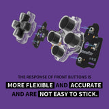 eXtremeRate Face Buttons Clicky Kit for PS5 Edge Controller, Custom Tactile Dpad Action Buttons for PS5 Edge Controller - DHYEG001