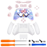 eXtremeRate Cryo Impact Controller Full Set Housing Shell Case with Buttons for Xbox Series X/S Controller, Custom Replacement Side Rails Front Back Plate Cover for Xbox Core Controller - QX3R001