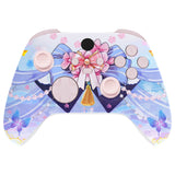 eXtremeRate Cryo Impact Controller Full Set Housing Shell Case with Buttons for Xbox Series X/S Controller, Custom Replacement Side Rails Front Back Plate Cover for Xbox Core Controller - QX3R001