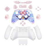 eXtremeRate Cryo Impact Controller Full Set Housing Shell Case with Buttons for Xbox Series X/S Controller, Custom Replacement Side Rails Front Back Plate Cover for Xbox Core Controller - QX3R001