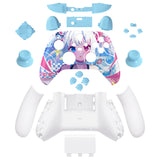 eXtremeRate MeWoow Controller Full Set Housing Shell Case with Buttons for Xbox Series X/S Controller, Custom Replacement Side Rails Front Back Plate Cover for Xbox Core Controller - QX3T1007