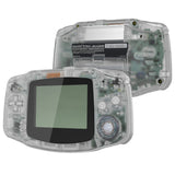 eXtremeRate IPS Ready Upgraded Glow in Dark - Green GBA Replacement Shell Full Housing Cover Buttons & White Screen Lens for Gameboy Advance – Compatible with Both IPS & Standard LCD – Console & IPS Screen NOT Included - TAGM5009
