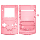 eXtremeRate IPS Ready Upgraded Cherry Pink Replacement Shell Full Housing Cover & Buttons & Black Screen Lens for Gameboy Color – Fit for GBC OSD IPS & Regular IPS & Standard LCD – Console & IPS Screen NOT Included - QCBM5009