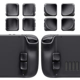 eXtremeRate Interchangeable Back Buttons Bottom Shell for Steam Deck LCD & OLED - with 2 Height Adjustable Buttons - Black - GVSSDM002