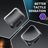 eXtremeRate Interchangeable Back Buttons Bottom Shell for Steam Deck LCD & OLED - with 2 Height Adjustable Buttons - Black - GVSSDM002