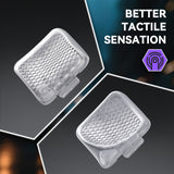 eXtremeRate Interchangeable Back Buttons Bottom Shell for Steam Deck LCD & OLED - with 2 Height Adjustable Buttons - Clear - GVSSDM003