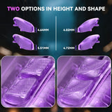 eXtremeRate Interchangeable Back Buttons Bottom Shell for Steam Deck LCD & OLED - with 2 Height Adjustable Buttons - Clear Atomic Purple - GVSSDM005