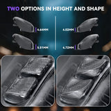 eXtremeRate Interchangeable Back Buttons Bottom Shell for Steam Deck LCD & OLED - with 2 Height Adjustable Buttons - Clear Slate Black - GVSSDM004