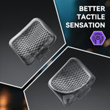 eXtremeRate Interchangeable Back Buttons Bottom Shell for Steam Deck LCD & OLED - with 2 Height Adjustable Buttons - Clear Slate Black - GVSSDM004