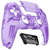 eXtremeRate LUNA Redesigned Front Shell with Touchpad for PS5 Controller BDM-010/020/030/040/050 - Clear Atomic Purple - GHPFM002