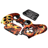 eXtremeRate LUNA Redesigned Front Shell with Touchpad for PS5 Controller BDM-010/020/030/040/050/060 - Blazing Magic - GHPFT025G4