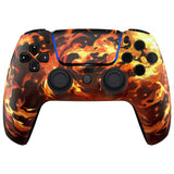 eXtremeRate LUNA Redesigned Front Shell with Touchpad for PS5 Controller BDM-010/020/030/040/050/060 - Blazing Magic - GHPFT025G4