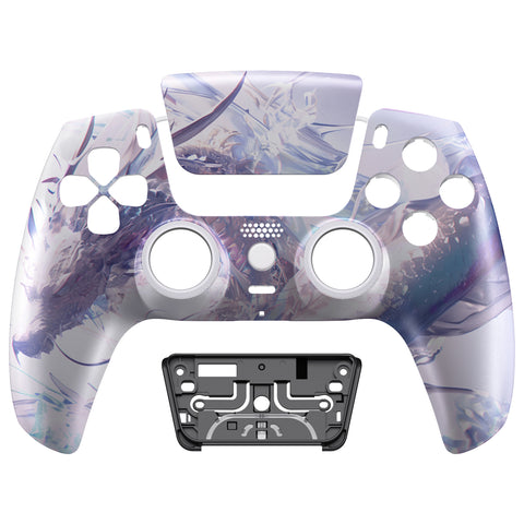 eXtremeRate LUNA Redesigned Front Shell with Touchpad for PS5 Controller BDM-010/020/030/040/050 - Crystal Dragon - GHPFR004