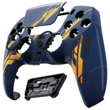 eXtremeRate LUNA Redesigned Front Shell with Touchpad for PS5 Controller BDM-010/020/030/040/050 - Glow in Dark Mecha - Orange - GHPFT012