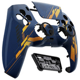 eXtremeRate LUNA Redesigned Front Shell with Touchpad for PS5 Controller BDM-010/020/030/040/050 - Glow in Dark Mecha - Orange - GHPFT012