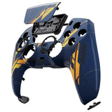 eXtremeRate LUNA Redesigned Front Shell with Touchpad for PS5 Controller BDM-010/020/030/040/050 - Glow in Dark Mecha - Orange - GHPFT012