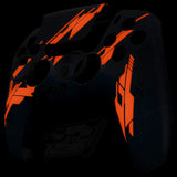 eXtremeRate LUNA Redesigned Front Shell with Touchpad for PS5 Controller BDM-010/020/030/040/050 - Glow in Dark Mecha - Orange - GHPFT012
