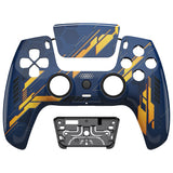 eXtremeRate LUNA Redesigned Front Shell with Touchpad for PS5 Controller BDM-010/020/030/040/050 - Glow in Dark Mecha - Orange - GHPFT012