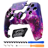 eXtremeRate LUNA Redesigned Surreal Lava Front Shell Touchpad Compatible with ps5 Controller BDM-010/020/030/040, DIY Replacement Housing Custom Touch Pad Cover Compatible with ps5 Controller - GHPFT013