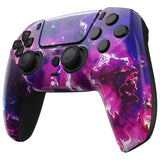 eXtremeRate LUNA Redesigned Surreal Lava Front Shell Touchpad Compatible with ps5 Controller BDM-010/020/030/040, DIY Replacement Housing Custom Touch Pad Cover Compatible with ps5 Controller - GHPFT013