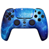 eXtremeRate LUNA Redesigned Blue Nebula Front Shell Touchpad Compatible with ps5 Controller BDM-010/020/030/040, DIY Replacement Housing Custom Touch Pad Cover Compatible with ps5 Controller - GHPFT010