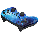 eXtremeRate LUNA Redesigned Blue Nebula Front Shell Touchpad Compatible with ps5 Controller BDM-010/020/030/040, DIY Replacement Housing Custom Touch Pad Cover Compatible with ps5 Controller - GHPFT010