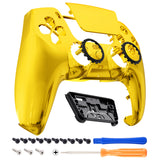 eXtremeRate LUNA Redesigned Front Shell with Touchpad for PS5 Controller BDM-010/020/030/040/050 - Chrome Gold - GHPFD001