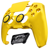 eXtremeRate LUNA Redesigned Front Shell with Touchpad for PS5 Controller BDM-010/020/030/040/050 - Chrome Gold - GHPFD001