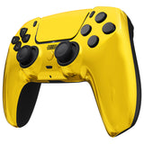 eXtremeRate LUNA Redesigned Front Shell with Touchpad for PS5 Controller BDM-010/020/030/040/050 - Chrome Gold - GHPFD001
