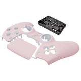 eXtremeRate LUNA Redesigned Cherry Blossoms Pink Front Shell Touchpad Compatible with ps5 Controller BDM-010/020/030/040, DIY Replacement Housing Custom Touch Pad Cover Compatible with ps5 Controller - GHPFP004