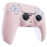 eXtremeRate LUNA Redesigned Cherry Blossoms Pink Front Shell Touchpad Compatible with ps5 Controller BDM-010/020/030/040, DIY Replacement Housing Custom Touch Pad Cover Compatible with ps5 Controller - GHPFP004