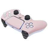 eXtremeRate LUNA Redesigned Cherry Blossoms Pink Front Shell Touchpad Compatible with ps5 Controller BDM-010/020/030/040, DIY Replacement Housing Custom Touch Pad Cover Compatible with ps5 Controller - GHPFP004