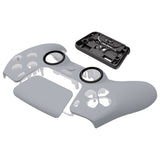 eXtremeRate LUNA Redesigned New Hope Gray Front Shell Touchpad Compatible with ps5 Controller BDM-010/020/030/040, DIY Replacement Housing Custom Touch Pad Cover Compatible with ps5 Controller - GHPFP005