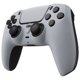 eXtremeRate LUNA Redesigned New Hope Gray Front Shell Touchpad Compatible with ps5 Controller BDM-010/020/030/040, DIY Replacement Housing Custom Touch Pad Cover Compatible with ps5 Controller - GHPFP005