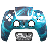 eXtremeRate LUNA Redesigned Front Shell with Touchpad for PS5 Controller BDM-010/020/030/040/050 - Aero Slash Magic - GHPFT029