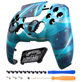 eXtremeRate LUNA Redesigned Front Shell with Touchpad for PS5 Controller BDM-010/020/030/040/050 - Aero Slash Magic - GHPFT029