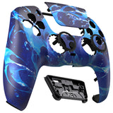 eXtremeRate LUNA Redesigned Front Shell with Touchpad for PS5 Controller BDM-010/020/030/040/050/060 - Aqua Magic - GHPFT027G4