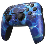 eXtremeRate LUNA Redesigned Front Shell with Touchpad for PS5 Controller BDM-010/020/030/040/050/060 - Aqua Magic - GHPFT027G4