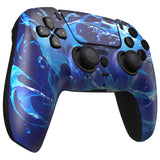 eXtremeRate LUNA Redesigned Front Shell with Touchpad for PS5 Controller BDM-010/020/030/040/050/060 - Aqua Magic - GHPFT027G4