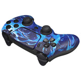 eXtremeRate LUNA Redesigned Front Shell with Touchpad for PS5 Controller BDM-010/020/030/040/050/060 - Aqua Magic - GHPFT027G4
