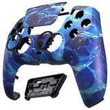 eXtremeRate LUNA Redesigned Front Shell with Touchpad for PS5 Controller BDM-010/020/030/040/050/060 - Aqua Magic - GHPFT027G4