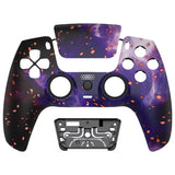 eXtremeRate LUNA Redesigned Front Shell with Touchpad for PS5 Controller BDM-010/020/030/040/050 - Glow in Dark - Cosmic Camo - GHPFT023