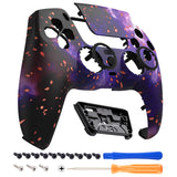 eXtremeRate LUNA Redesigned Front Shell with Touchpad for PS5 Controller BDM-010/020/030/040/050 - Glow in Dark - Cosmic Camo - GHPFT023